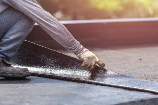 Professional Waterproofing technician working in Riverside, NJ